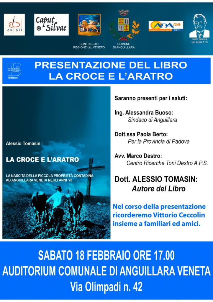 PRESENTAZIONE del libro “LA CROCE E L’ARATRO” di Alessio Tomasin